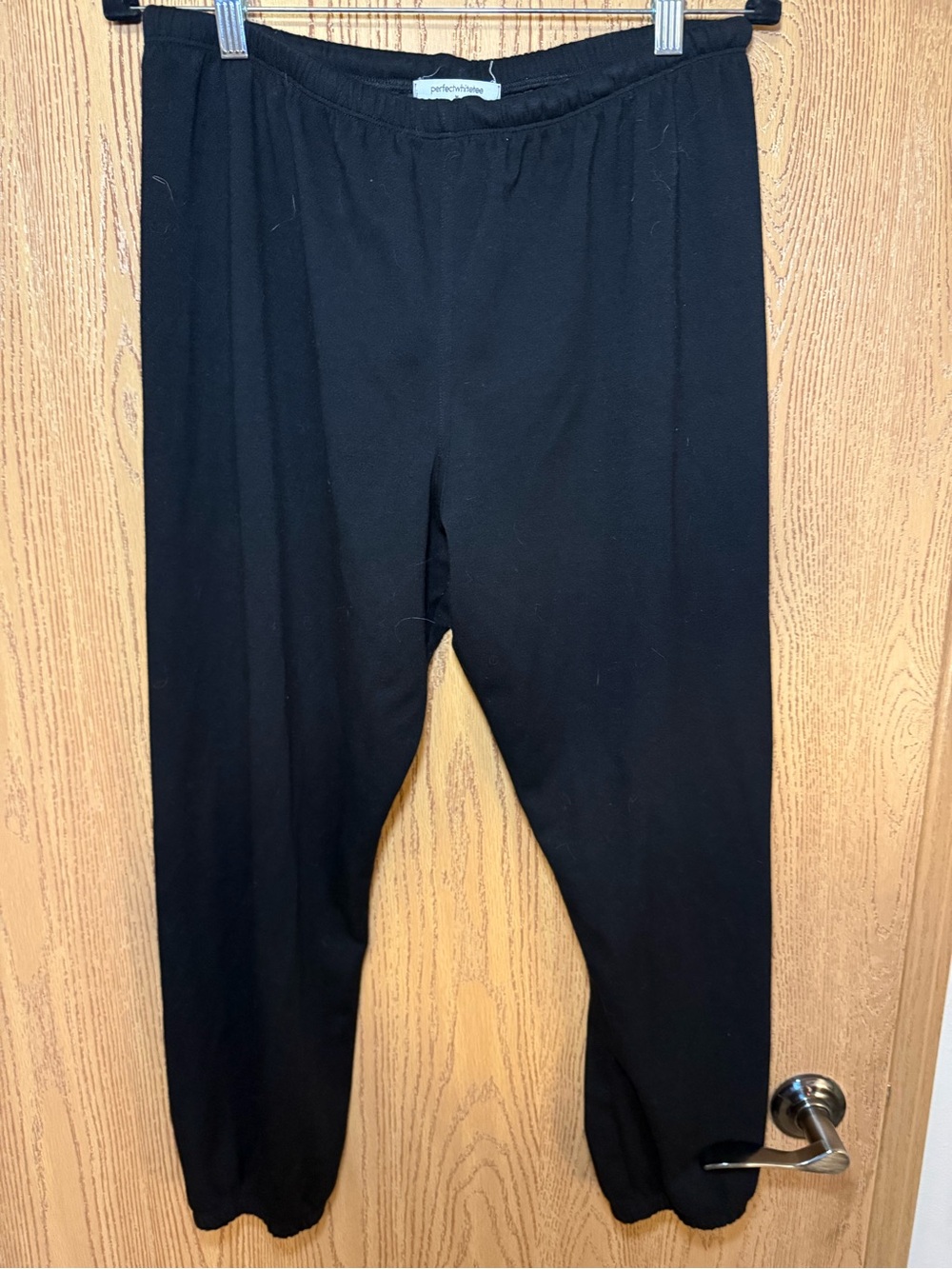 perfectwhitetee Black knit Elastic Waist Pants